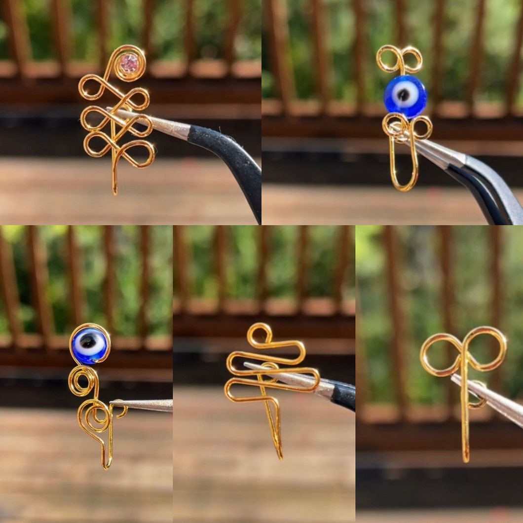 5 Pcs FAUX NOSE CUFF JEWELRY